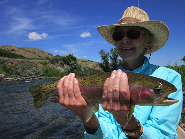 What a catch, Polly! - Montana Fly Fishing & Bird Hunting